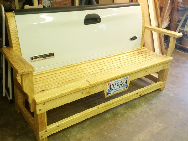 Ford F250 tailgate bench